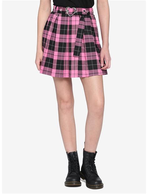 hot topic skirts|girls plaid pleated skirt.